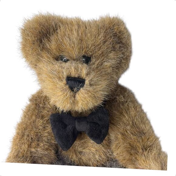Boyds TEDDY BEAR 8” Matthew H 20th Anniversary Plush Toy Bow Tie Shorts 90s VTG - Picture 2 of 7